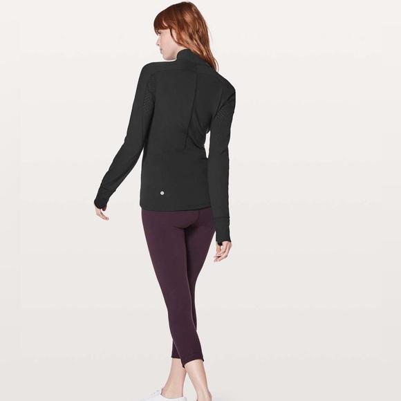 Lululemon Black Sleek Essentials Zip Up Athleisure & Activewear Fitted Jacket - Picture 6 of 6